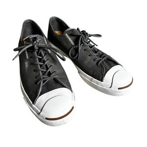 Converse Jack Purcell Size 10 Leather Low Top Sneakers Mens Gray 1S962